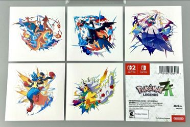 nintendo switch 2 pokemon legends za promo sticker set