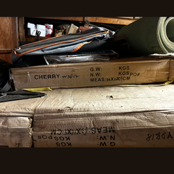 Kitchen cherry wood cabinets