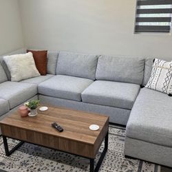 Sectional: Jeromes Blue print couch