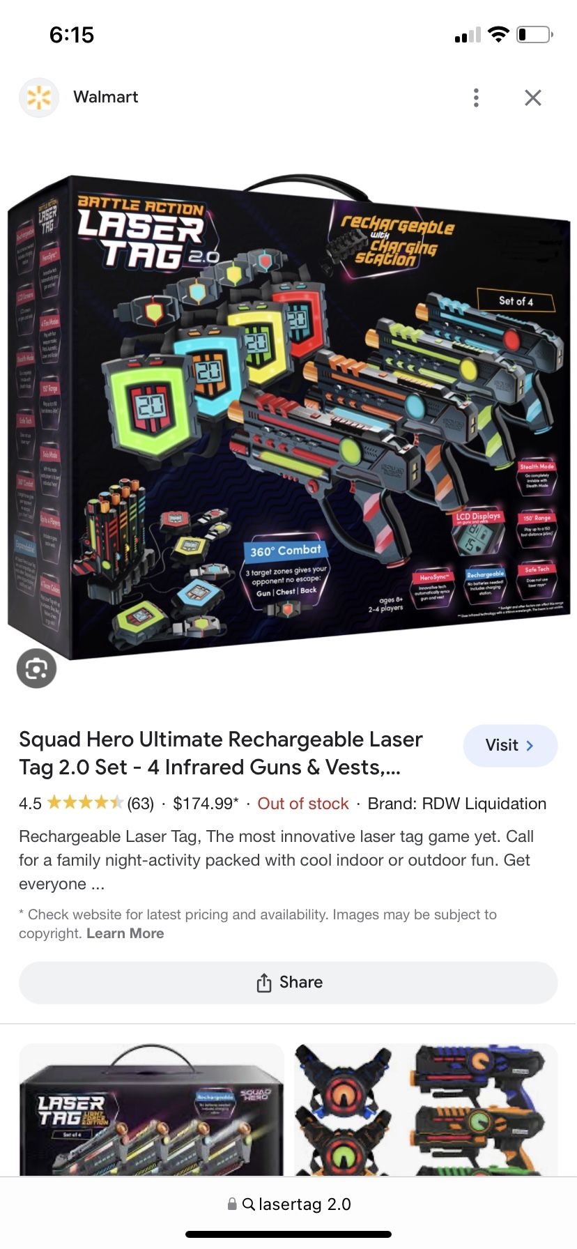 Squad Hero Laser Tag 2.0 ( 2 Sets ) for Sale in Lehightn Bor0, PA OfferUp
