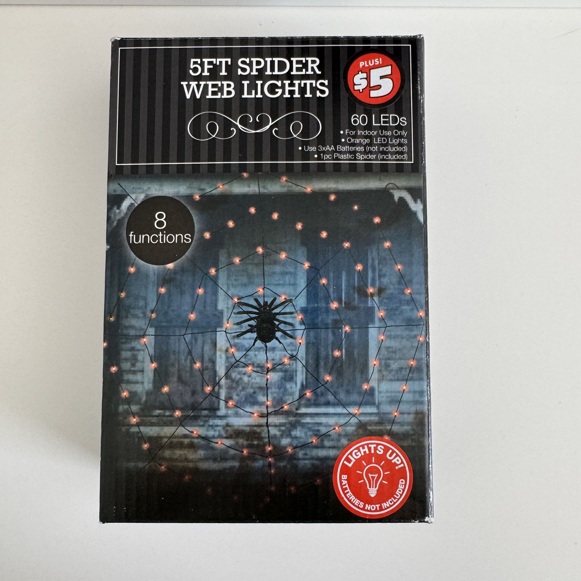 Home Decorations - Halloween - Spider Web Lights