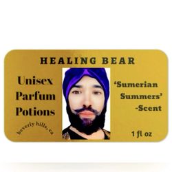 3 Sumerian Summers Parfum Authentic HEALING BEAR Unisex Cologne Beverly Hills CA Men Women Perfume Potion Scent Spray FULL SZ 1 oz NEW