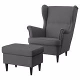 IKEA STRANDMON Wing chair, Dark gray