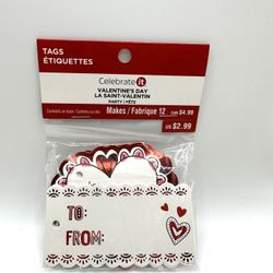 Tag Decoração Valentines Day 
