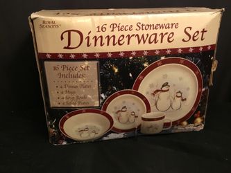 Royal seasons stoneware set of 16