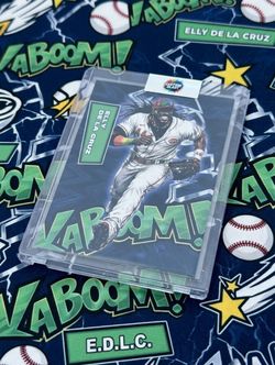 Elly De La Cruz Custom Blast Baseball Card