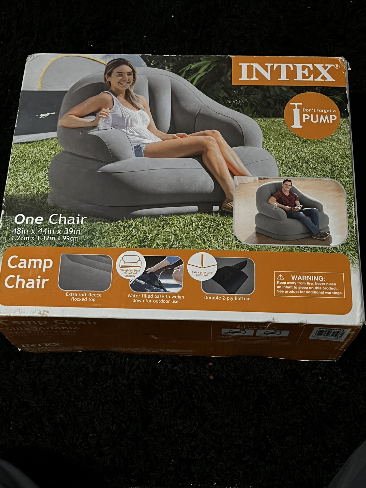 New intex camp chair 