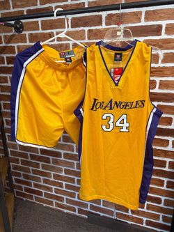 Los Angeles #34 Basketball Jersey and Shorts Set
