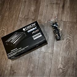 Orion car amplifier 2000 watts MONO W Bass Knob new