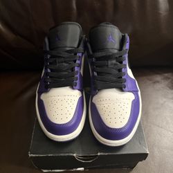 Jordan 1 Low Court Purple 