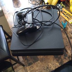 PS4 Slim W Controller And Cords, Can Deliver For Xtra $5