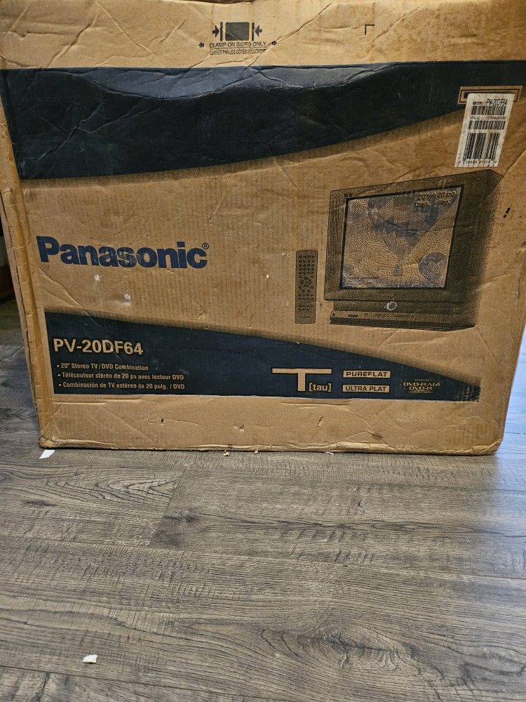Free Today Only Panasonic PureFlat Tau Tube TV/DVD 20"