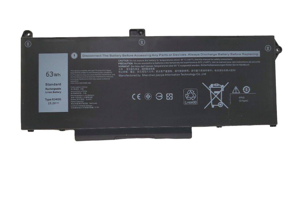 RJ40G Battery for Dell Latitude 5(contact info removed) Precision 3560 01K2CF 075X16 WY9DX
