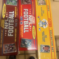 Sealed boxes baseball and football sports card (3 boxes )