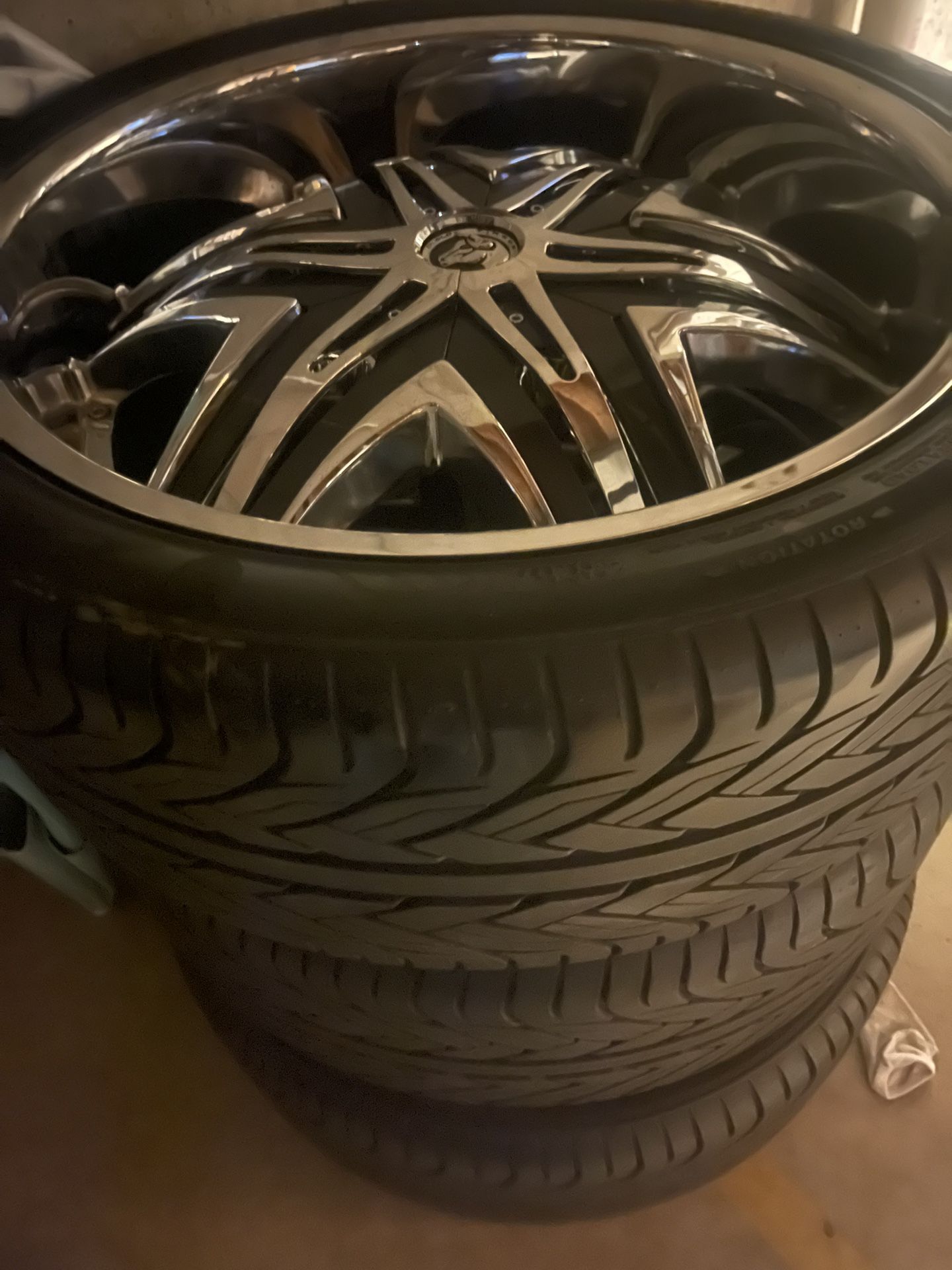Diablo Elite Chrome, Tires And Rims 24 s For Sale