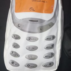 Cell Phone Print Backpack Large