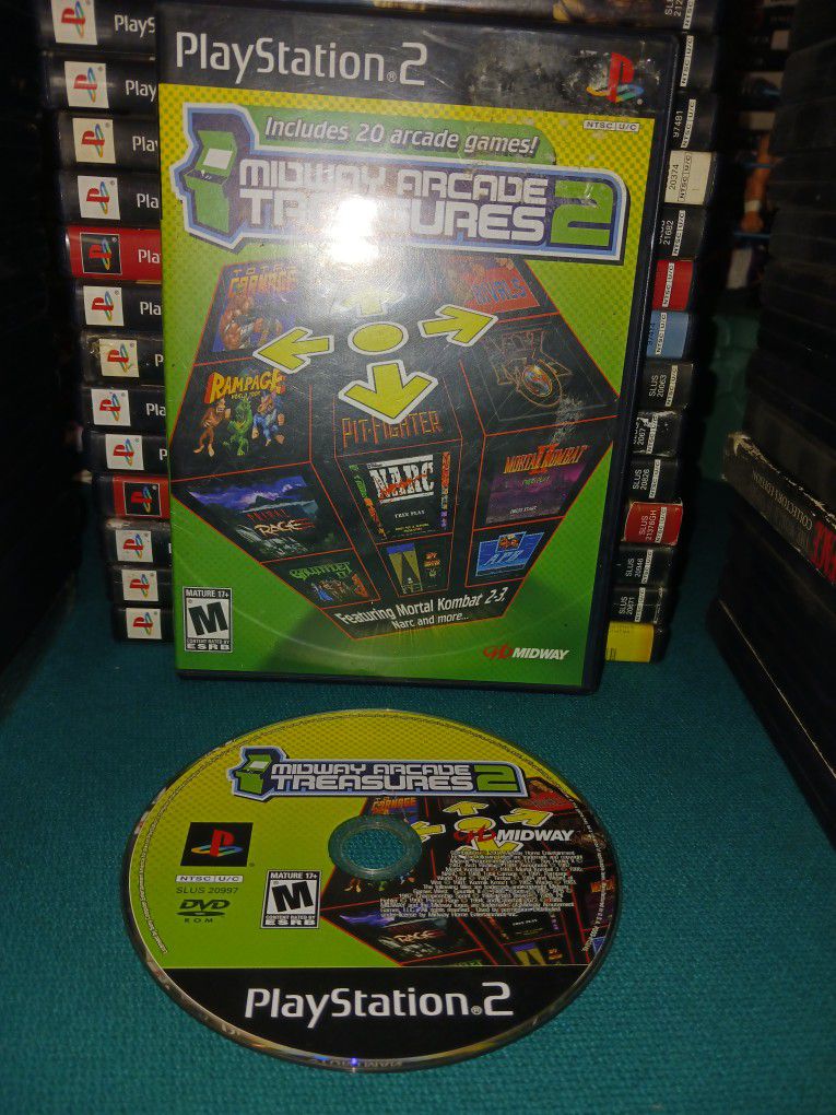Playstation 2 Game  "Mid-Way Arcade Treasures 2" (2004)