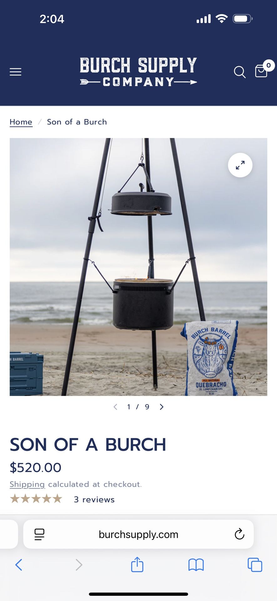 Burch Barrel - Son Of A Burch BBQ/Smoker/Grill NEW