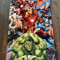 Marvel Avengers Super Hero Kids Sleeping Bag | Camping 