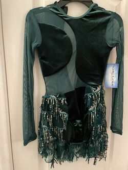 Emerald green Competition Costume New