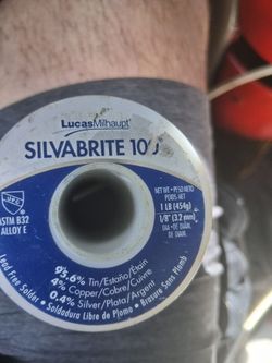 Lucas silvabrite 100, silver solder