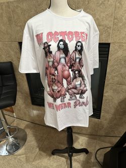 In October We Wear Pink Horror T-shirt