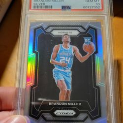 Brandon Miller Silver Prizm PSA 10