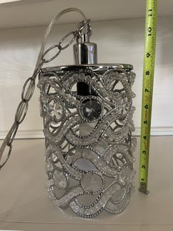 Crystal Swing Light Fixtures Set Of 2