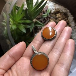 Antique Gentleman Brandi Amber Cuff link