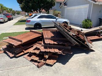 Free wood fencing