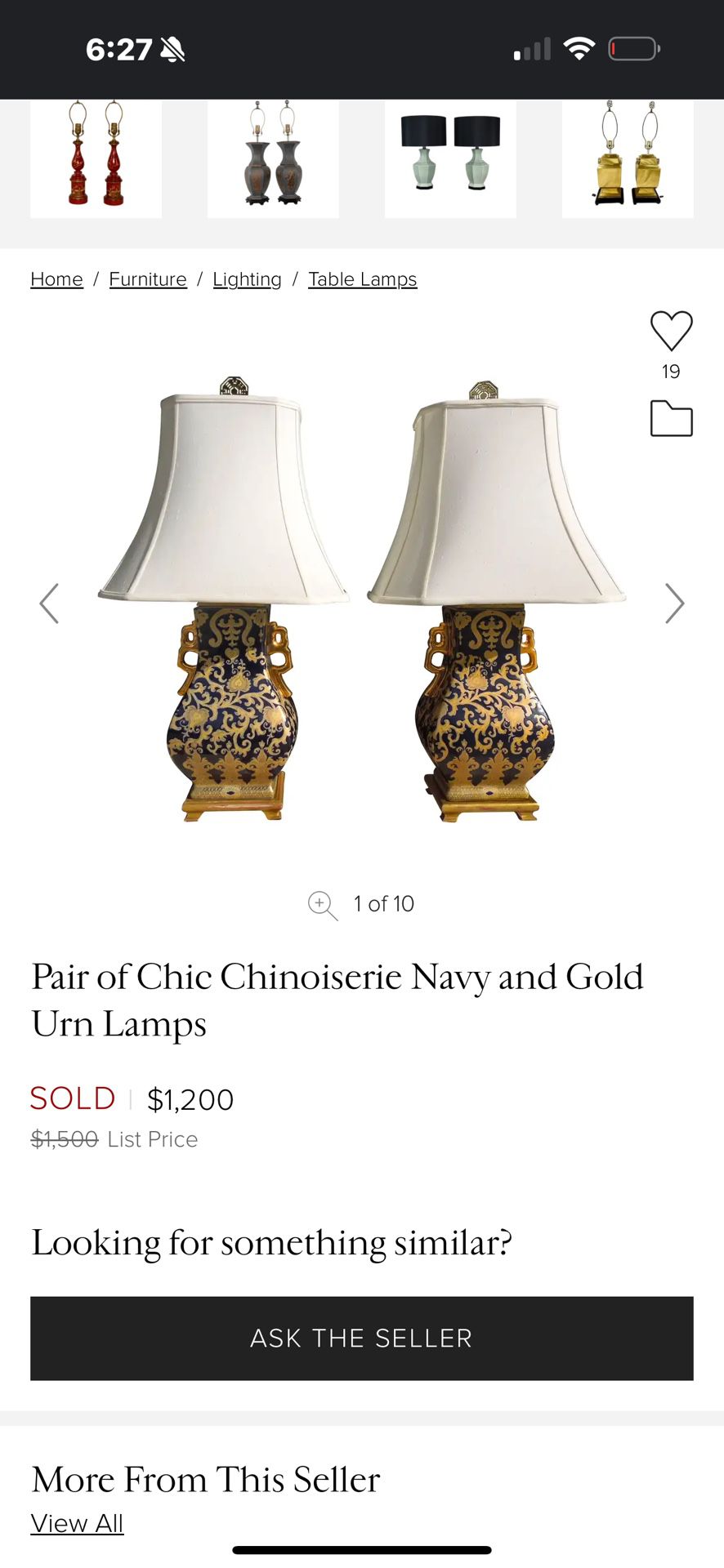 Chic Chinoiserie Lamp