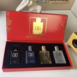 【GIORGIO ARMANI】Perfume Gift Set, Brand New With Box And Bag, 4 Bottles, Pick Up Available 