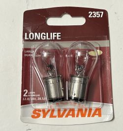 Sylvania 2357 Long Life Mini Bulb, 2 Pack