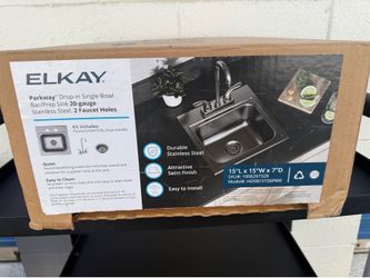 Elkay Parkway Drop-in Single Bowl Bar/Prep Sink