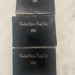 United States proof set-1980, 1981 And 1982