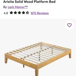 Full Size Wood Bed Frame 