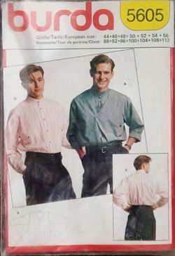 Burda  multi sizes men's shirt pattern
