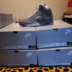 Jordan 5 wolf grey  sz 7.5, 8, 8.5, 9