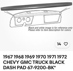 1(contact info removed) 1(contact info removed) 1(contact info removed) CHEVY GMC TRUCK BLACK DASH PAD 67-9200-BK