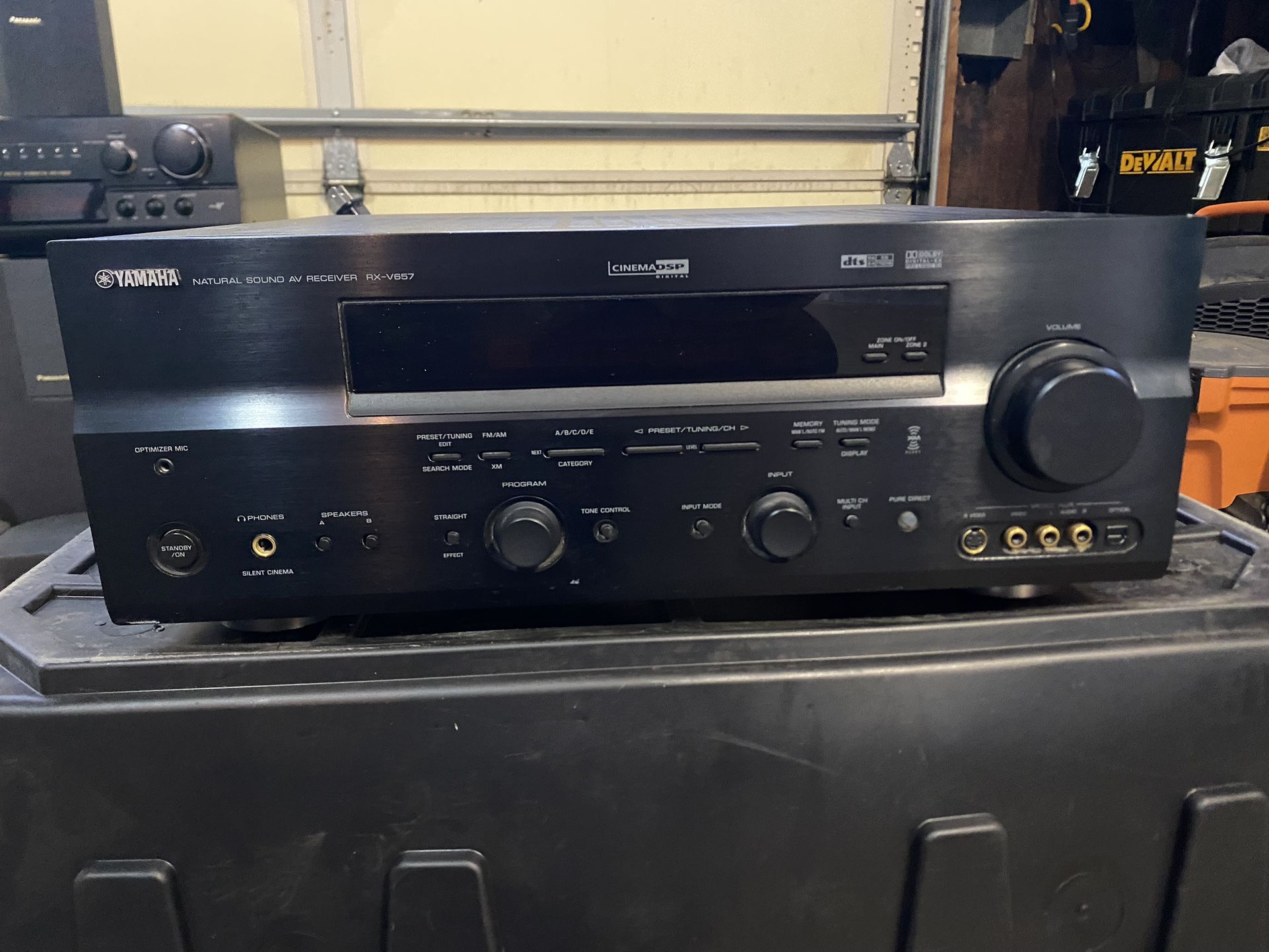 YAMAHA RX V657 A/V RECEIVER
