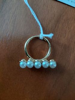 MAJORICA Gold-Tone Multi Pearl Band Ring MAJORICA