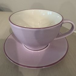 Lavender Heart Cup & Saucer