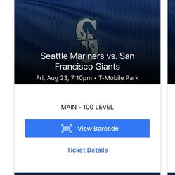 Seattle Mariners vs SF Giants 