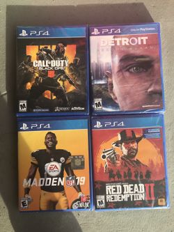 4 game bundle for PS4 brand new sealed