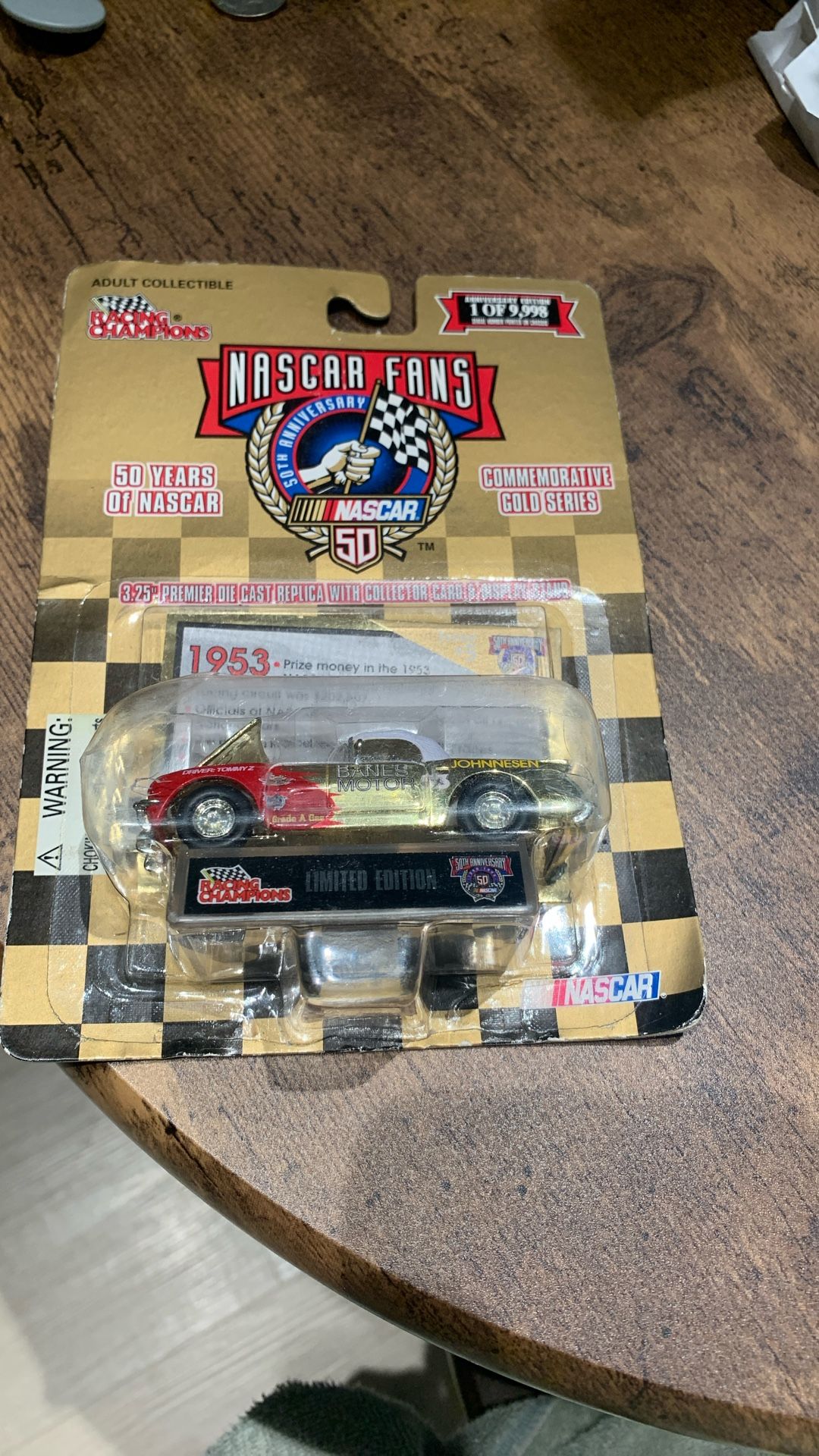Nascar Commemorative Gold Series Car