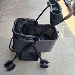 Zoosky Pet Stroller for Small/Medium Dogs, Cat Stroller w/Removable Carrier, Car Seat, Sun Shades