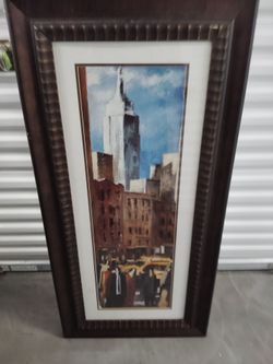 Framed City Skyline Art Print