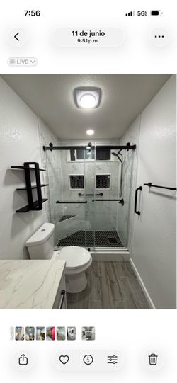 Tile shower