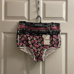 Brand New Hurley 5 Pack Black/grey/floral Underwear’s Size XL
