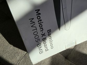 Uplift desk bamboo motion board